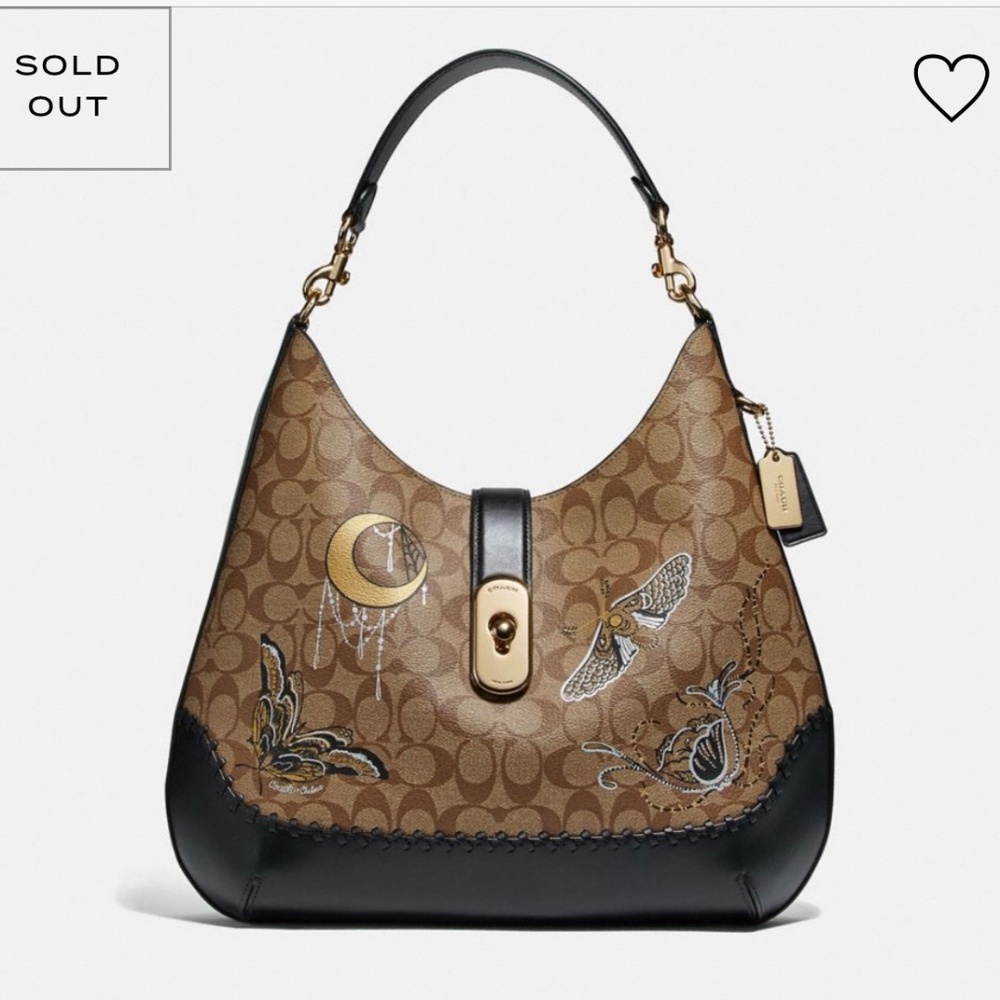 COACH AMBER HOBO W/ CHELSEA ANIMATION &WHIPSTITCH